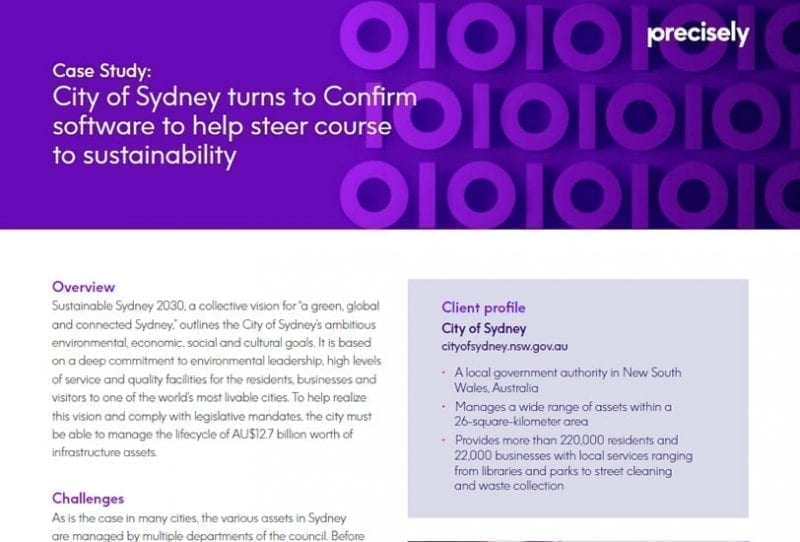 CS_City of Sydney_200429_p_final City of Sydney turns to Confirm software to help steer course to sustainability