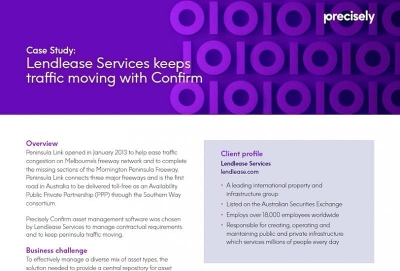 CS_Leadlease Services_200501_p_final Lendlease Services keeps traffic moving with Confirm