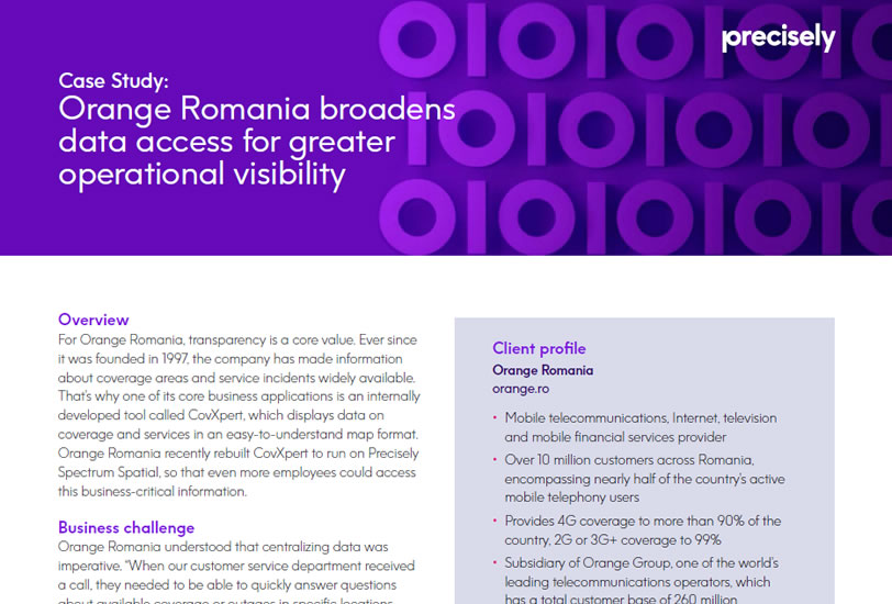 Orange Romania broadens data access for greater operational visibility
