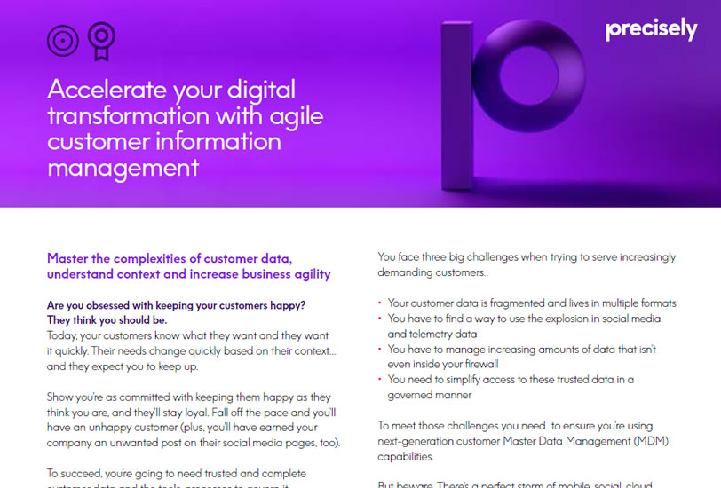 Precisely Customer Information Management Overview Brochure