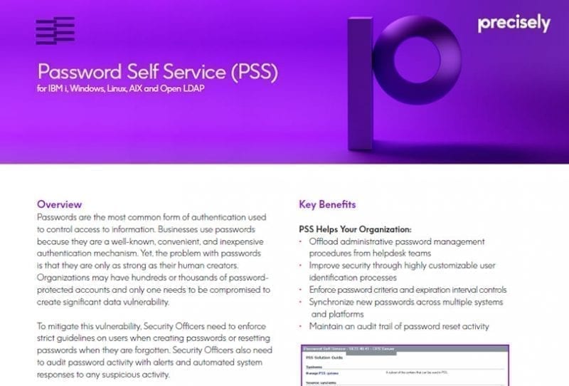 Enforcive Password Self-Service (PSS)