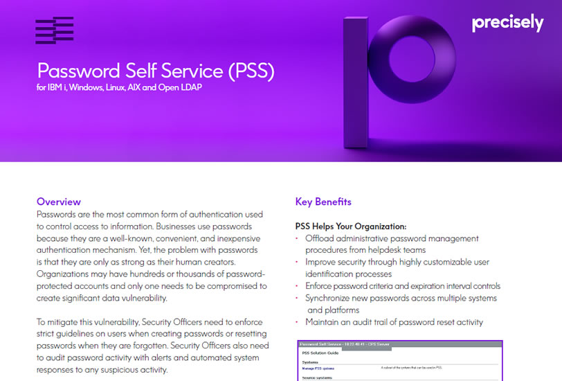 Enforcive Password Self-Service (PSS)