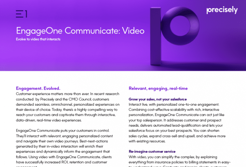 PS_EngageOne-Communicate_Video EngageOne Communicate Video from Precisely