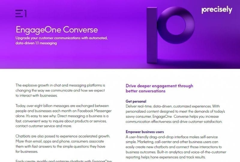 EngageOne Converse Brochure