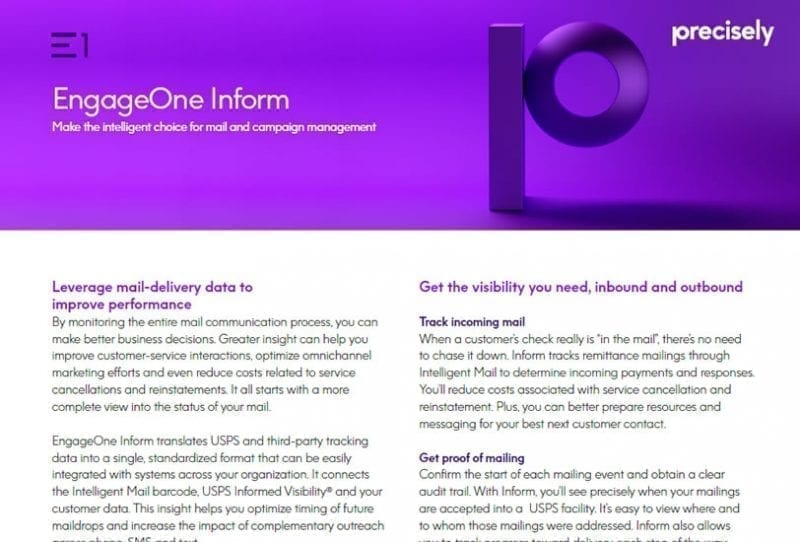 EngageOne Inform
