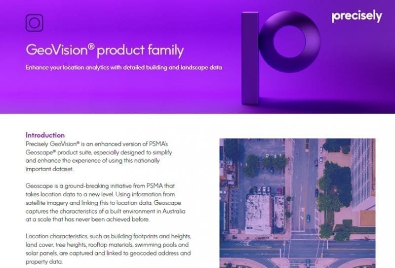 GeoVision product family