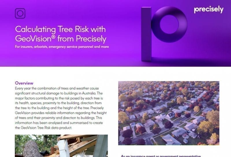 Calculating Tree Risk with GeoVision from Precisely
