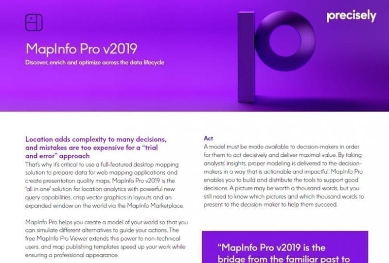 PS_MapInfo Pro_200508_E_final MapInfo Pro v2019