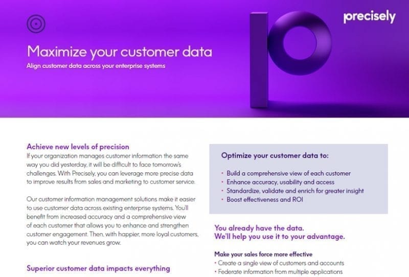 Maximize Customer Data