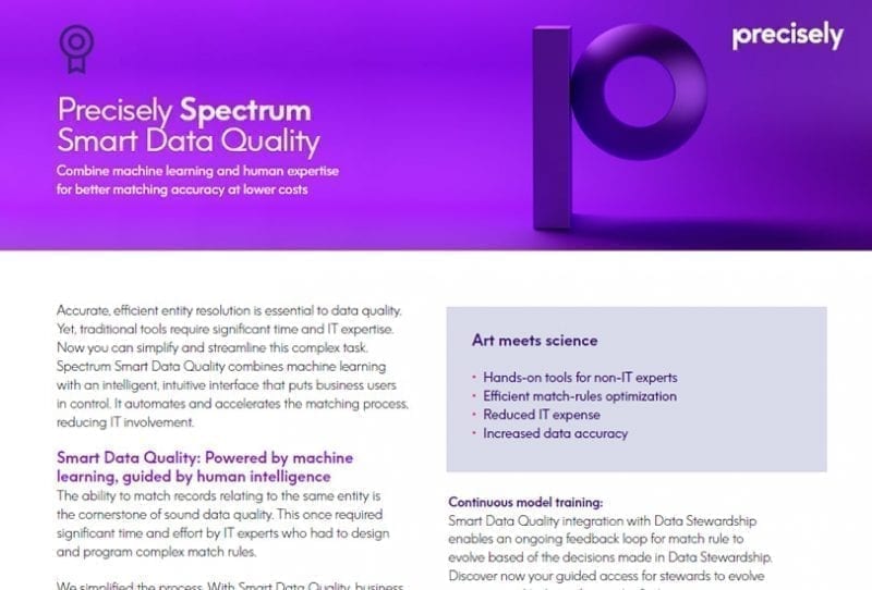 PS_Smart Data Quality_200429_p_final Precisely Spectrum Smart Data Quality