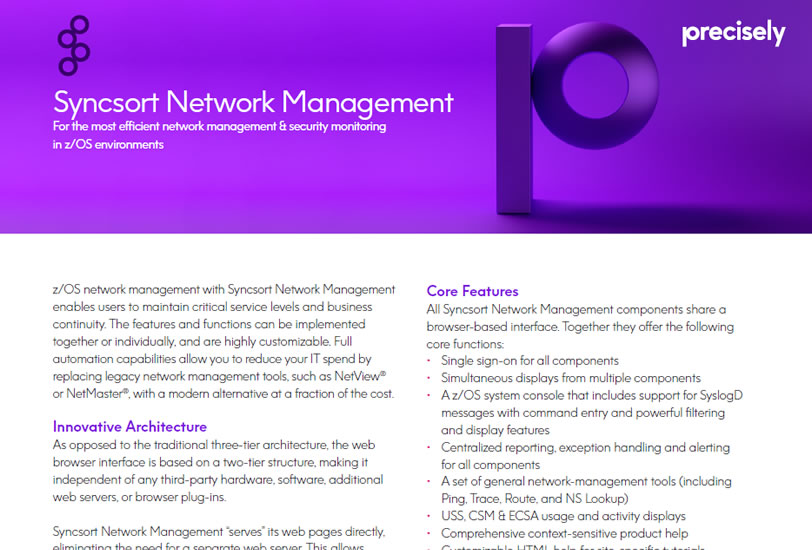 Syncsort Network Management