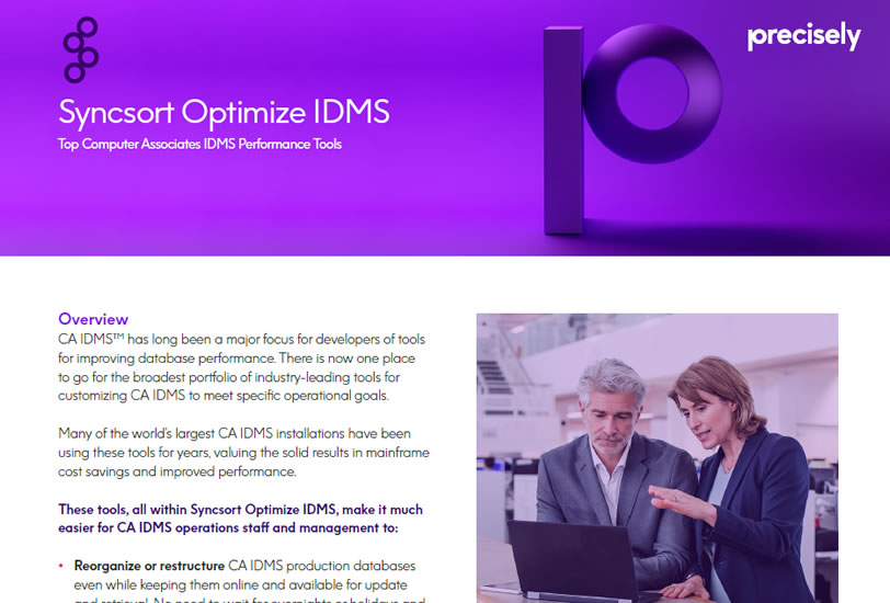 Syncsort Optimize IDMS