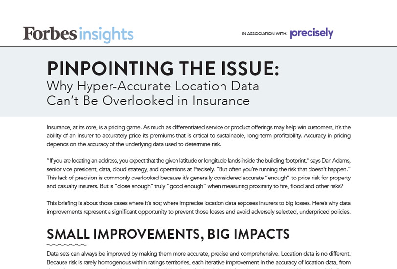Pinpointing the Issue: Why hyper-accurate location data can’t be overlooked in insurance