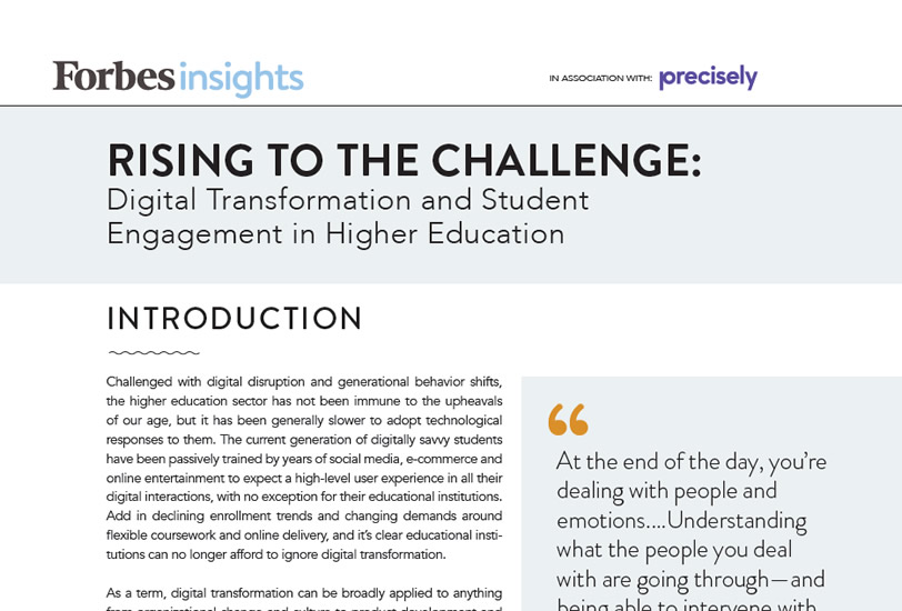 Digital transformation and student engagement in higher education