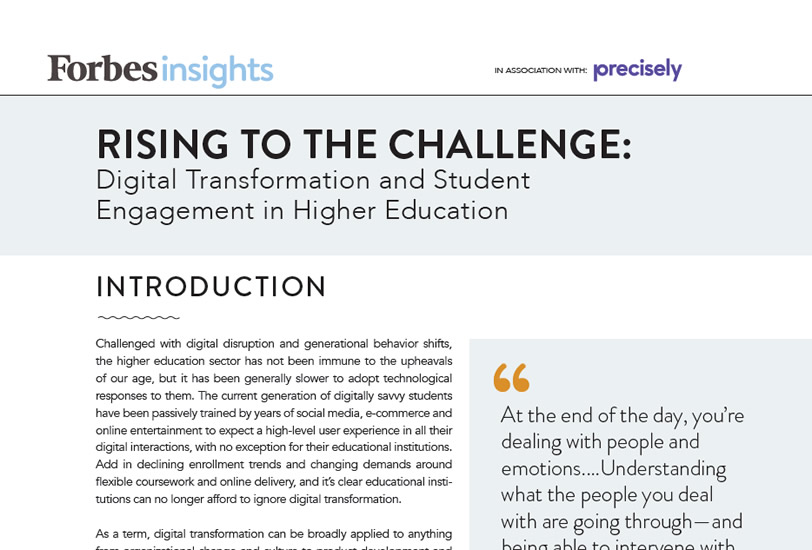 WP_Forbes Insights Rising to the Challenge_200401_final Digital transformation and student engagement in higher education