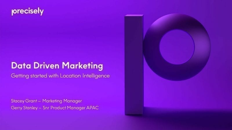 Data Driven Marketing - getting started with location intelligence