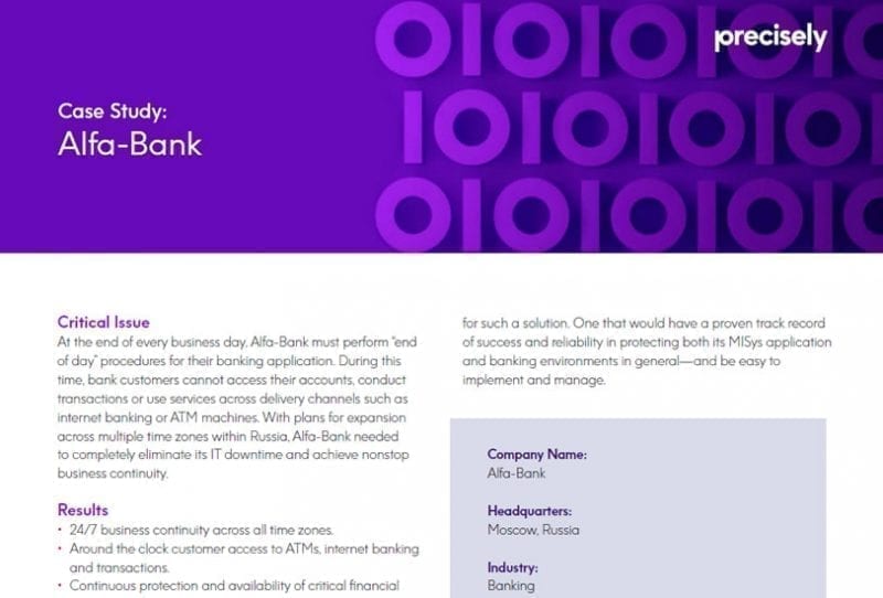 CS_Alfa Bank_Assure MIMIX HA_200611_E_final Alfa-Bank Customer Story