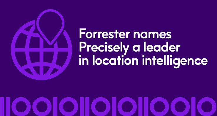 Precisely named a leader in The Forrester Wave™: Location Intelligence Platforms, Q2 2020 (evaluated on offerings, strategy, market presence)