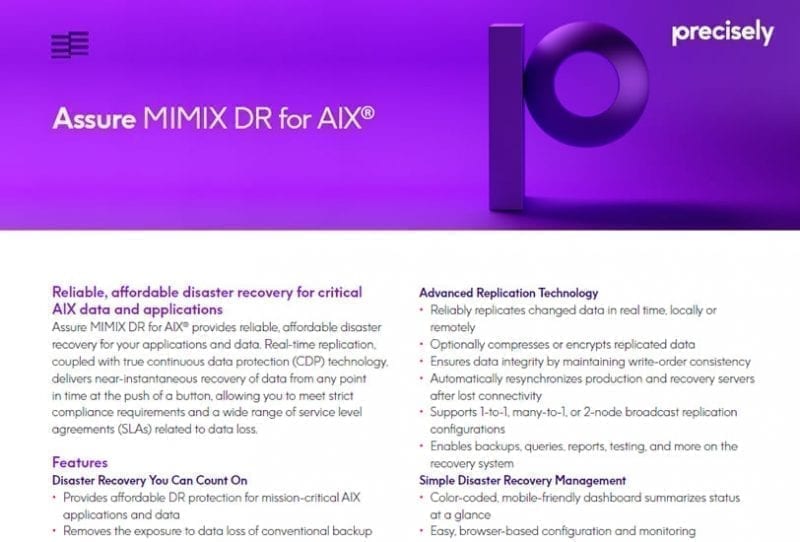 PS_Assure MIMIX DR for AIX_200611_E