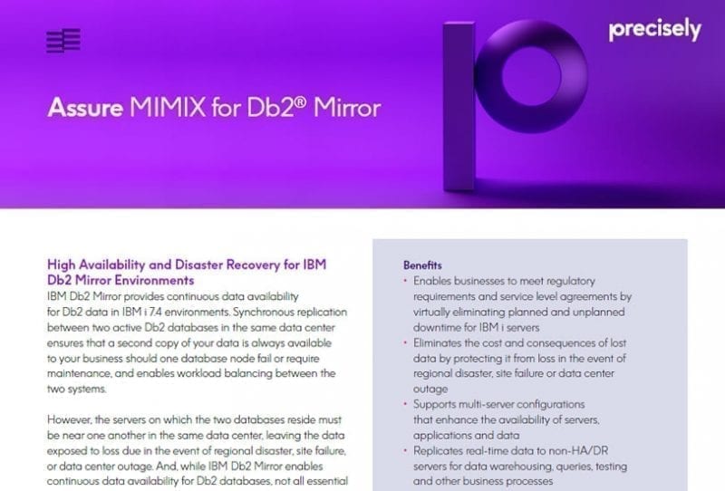 PS_Assure MIMIX for Db2® Mirror_200611_E