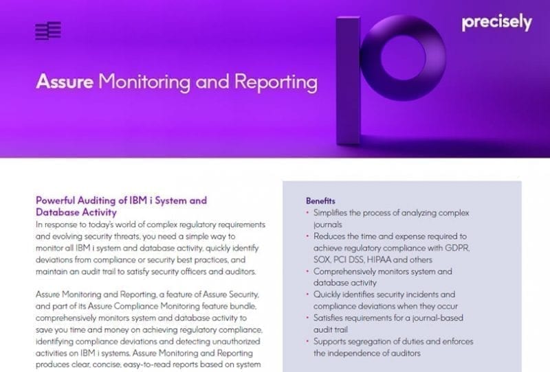 PS_Assure Monitoring and Reporting_200611_E Assure Monitoring and Reporting