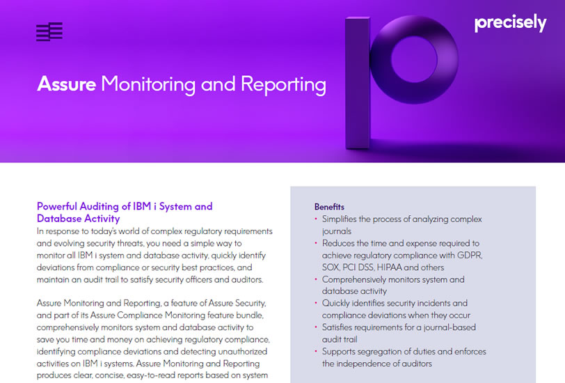 Assure Monitoring and Reporting