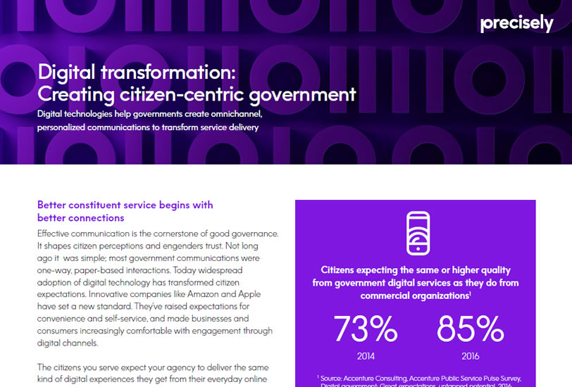 Digital Transformation: Creating Citizen-Centric Government