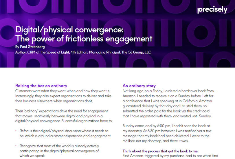 Digital/Physical Convergence: The Power of Frictionless Engagement
