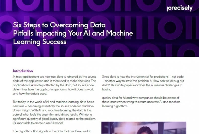 WP_Six Steps to Overcoming Data Pitfalls_200611_E_final Six Steps to Overcoming Data Pitfalls Impacting Your AI and Machine Learning Success