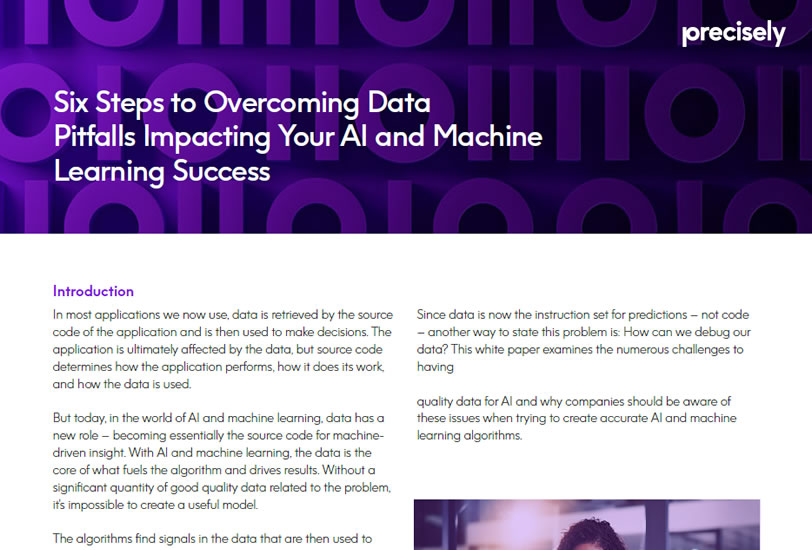 Six Steps to Overcoming Data Pitfalls Impacting Your AI and Machine Learning Success