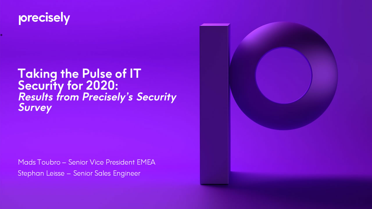 Taking the pulse of IT security for 2020