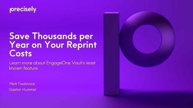 Save Thousands per Year on Your Reprint Costs