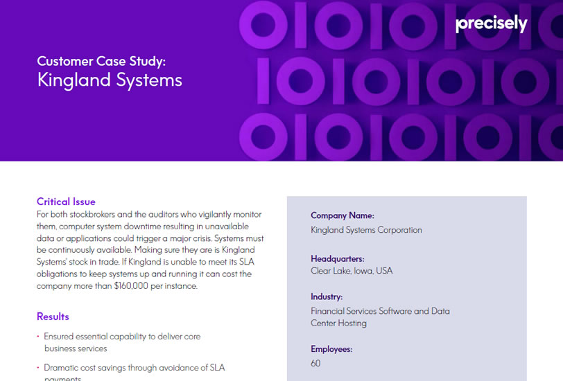 Kingland Systems Case Study