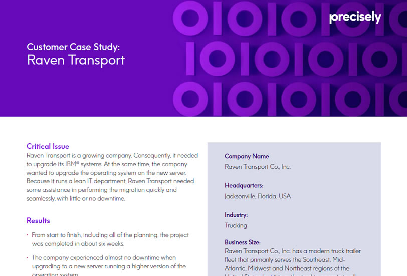 Raven Transport Case Study