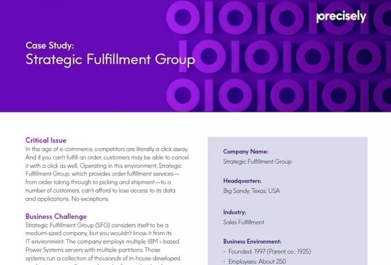 Strategic Fulfillment Group - Assure MIMX HA Customer Story