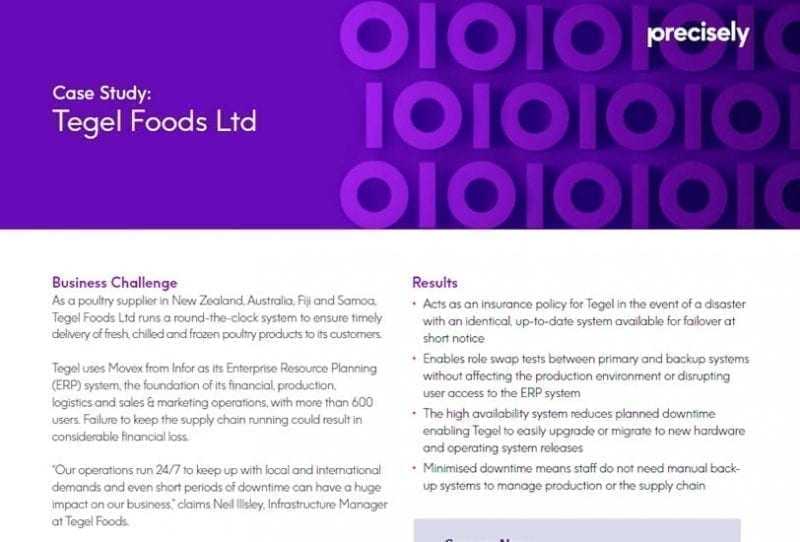 Tegel Foods Ltd Assure iTERA HA Case Study