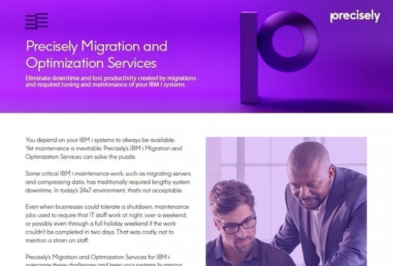 Precisely Migration and Optimization Services Precisely Migration and Optimization Services