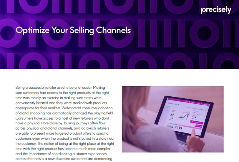 Optimize Your Selling Channels Optimize Your Selling Channels