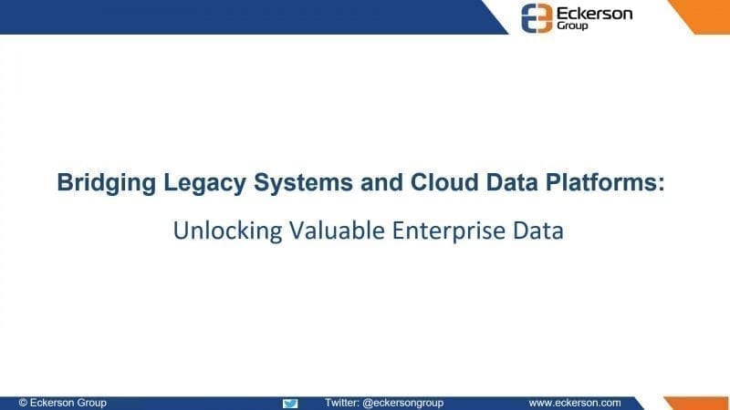 Bridging Legacy Systems and Cloud Data Platforms Unlocking valuable enterprise data