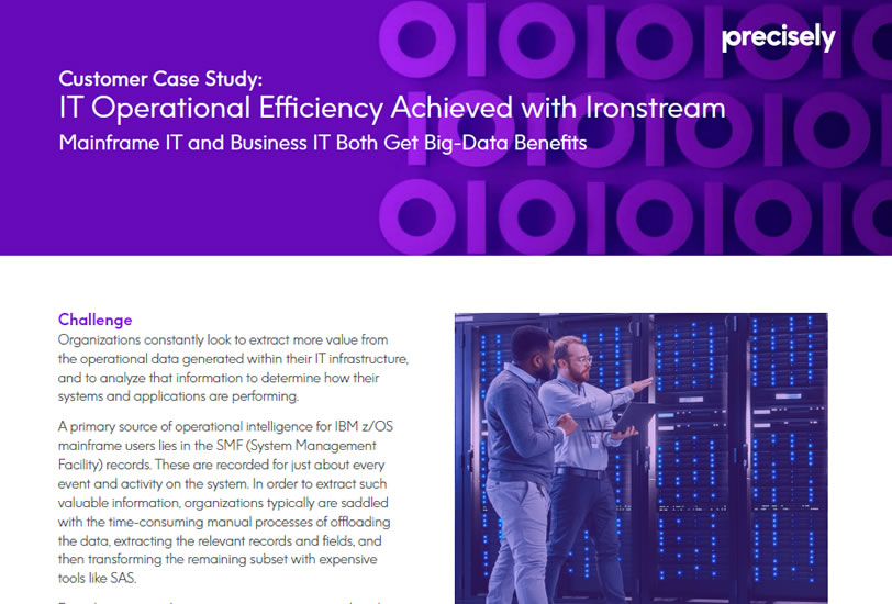 IT Operational Efficiency Achieved with Ironstream