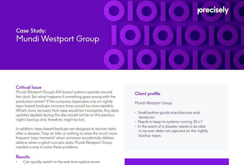 Mundi Westport Group - Assure MIMIX