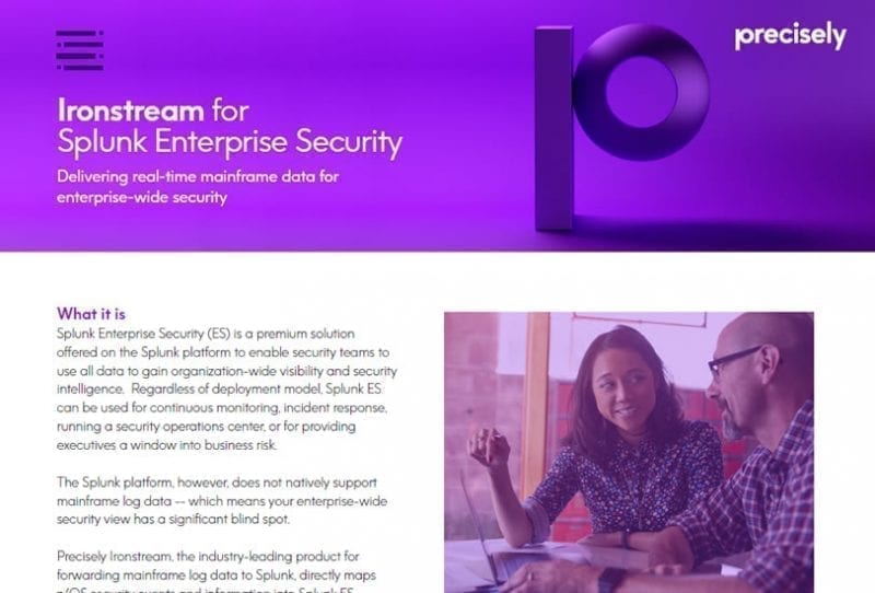 Ironstream + Splunk Enterprise Security Ironstream + Splunk Enterprise Security