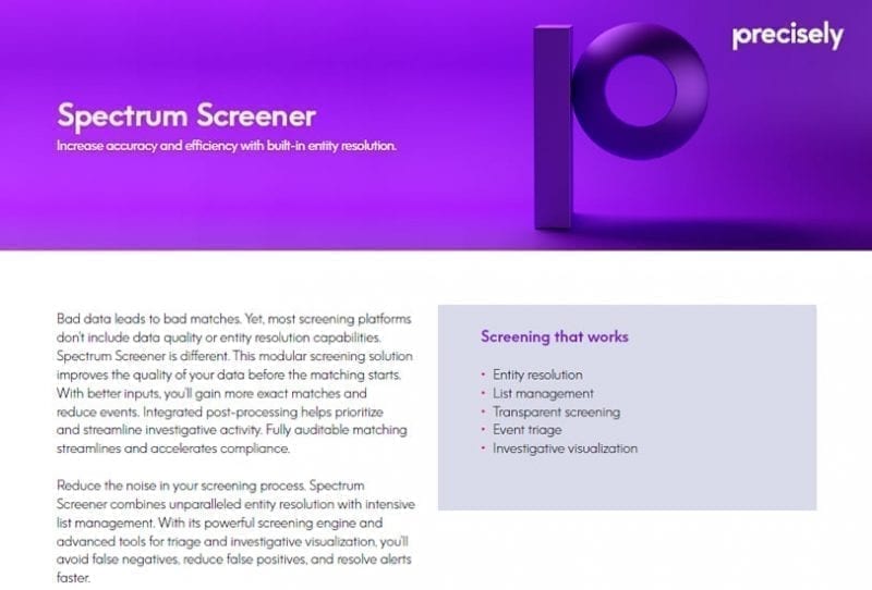 Spectrum Screener Spectrum Screener