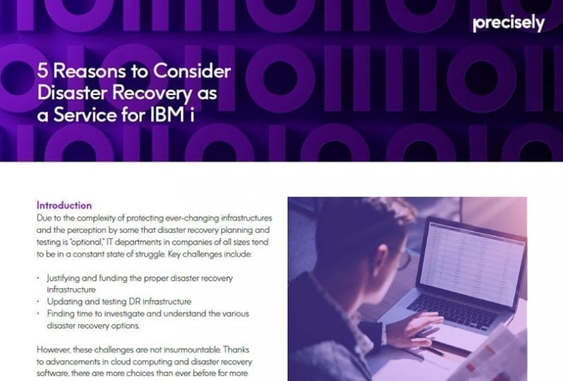 5 Reasons to Consider Disaster Recover as a Service 5 Reasons to Consider Disaster Recover as a Service