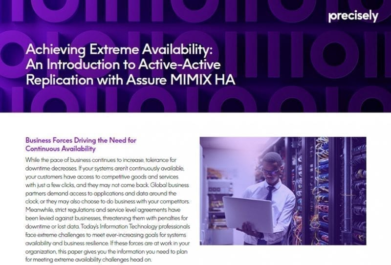 Achieving Extreme Availability Achieving Extreme Availability