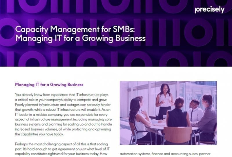 Capacity Management for SMBs Capacity Management for SMBs