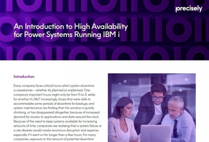 Introduction to High Availability for IBM Power Systems Introduction to High Availability for IBM Power Systems