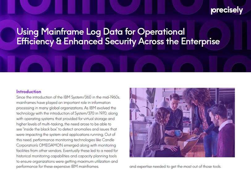 Using Mainframe Log Data For Operational Efficiency