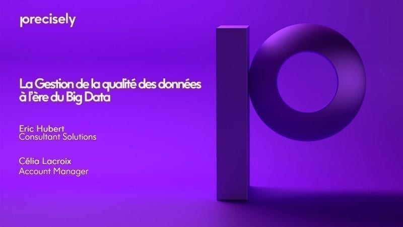La Qualite des Donnees