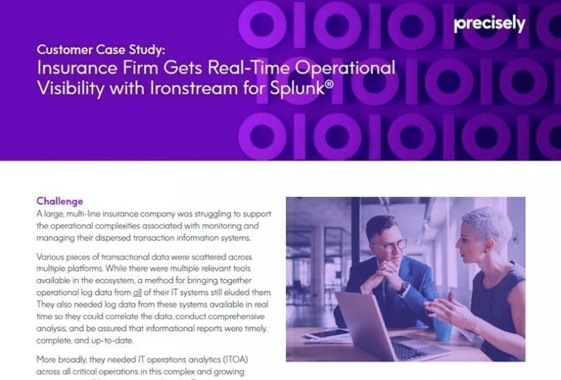 Ironstream Boosts Operational Visibility Ironstream Boosts Operational Visibility